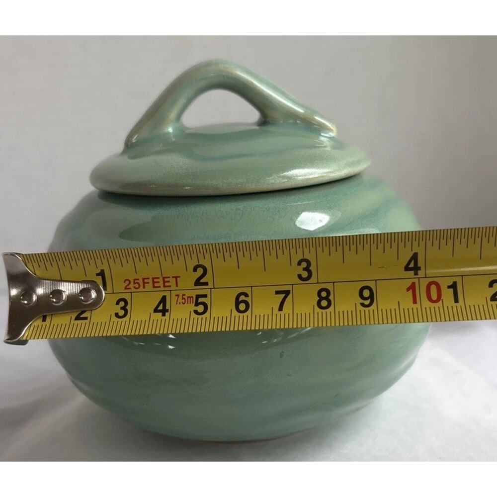 VTG Pfaltzgraff Seychelle’s Sugar Bowl 2006 Sea Green/ Blue Lagoon Multiple Uses - Picture 8 of 8